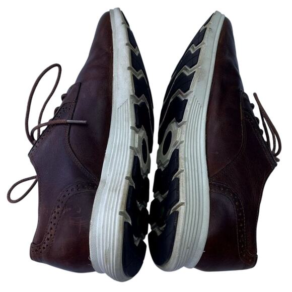 Timberland Shoes Men's Size 9 Franklin Park Brogue Oxfords Brown Leather Lace Up - Picture 8 of 15